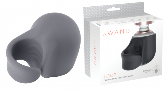Le Wand Loop Silicone Penis Play Attachment - Farbe: Grau