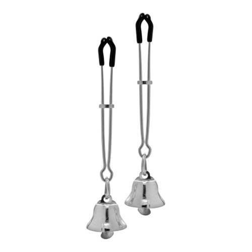 Master Series Chimera Adjustable Bell Nipple Clamps - Farbe: Silber