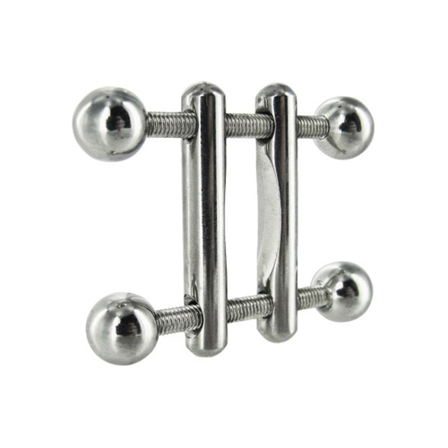 Master Series Twin Screws Nippelklemme - Farbe: Silber