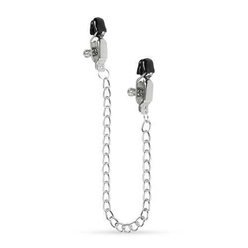 Easytoys Fetish Collection Groe Nippelklemmen mit Kette - Farbe: Silber