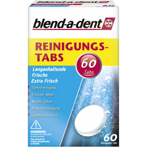 Blend-a-Dent Blend-a-dent Reinigungstabs Extra Frisch 60er