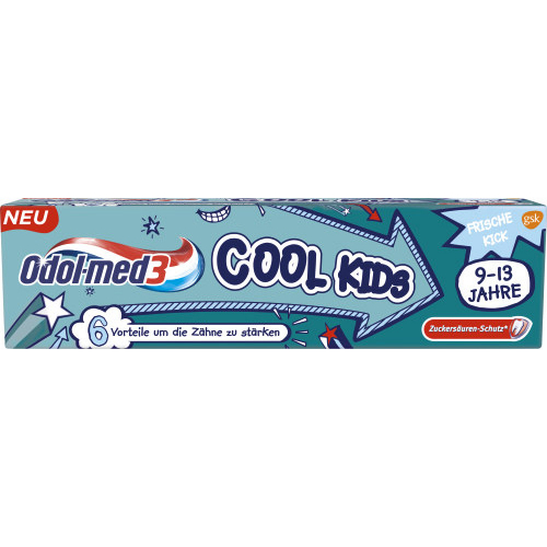 Odol Med3 Zahncreme Cool Kids 75ml Tube