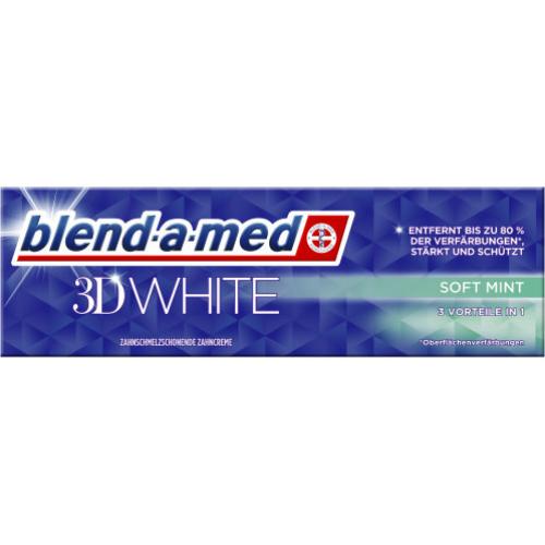 Blend-a-Dent Blend-a-med 3D White Soft Mint 75ml Tube