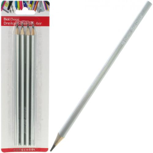 Best Choice Bleistift Dreikant 4er auf Karte HB