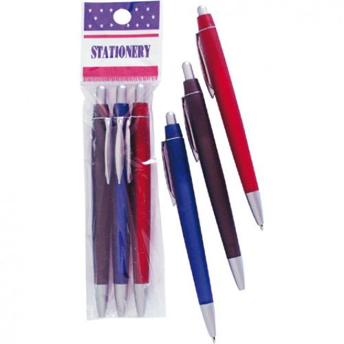 Stationery Kugelschreiber 3er Frosty 3 Farben sortiert