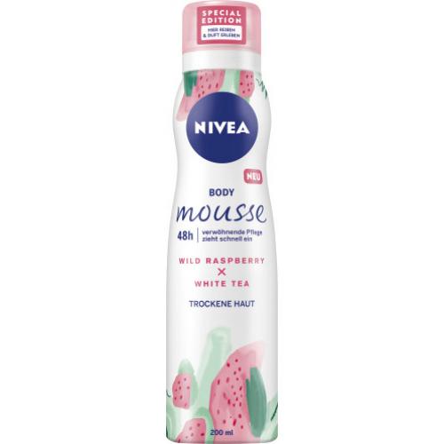 Nivea Body Mousse Wild Raspberry White Tea 200ml