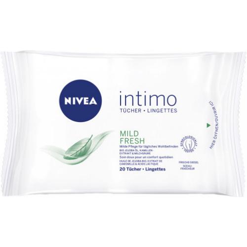 Nivea Intimo Tcher Natrliche Frischpflegetcher 20 Stck