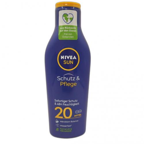 Nivea Sonnenmilch LSF20 Flasche Schutz und Pflege 250ml