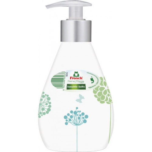 Frosch Seife Sensitive Deko Weiss Flasche