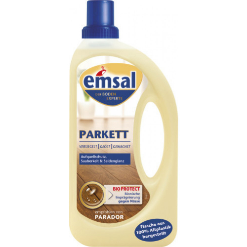 Emsal Parkett 1L Flasche Parkettpflege Pflegemittel Bio Protect