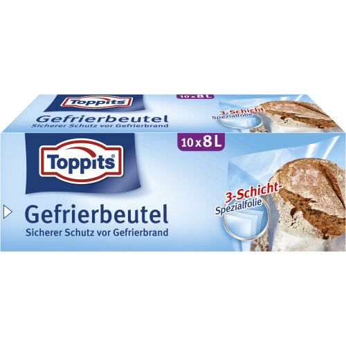 Toppits Gefrierbeutel 10 St�ck 8 Liter