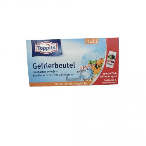 Toppits Gefrierbeutel Normal 1L 40 St�ck