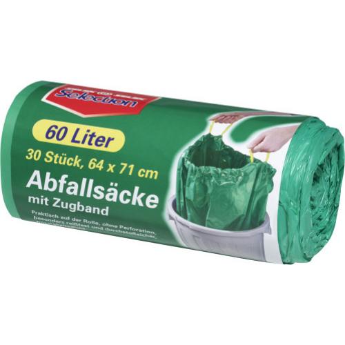 Selection Mllsack mit Band 60L 30er