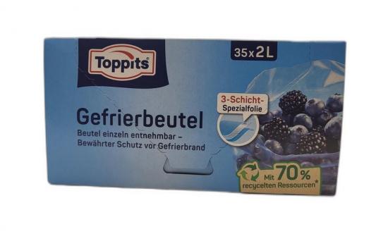 Toppits Gefrierbeutel Normal 2L 35 Stck