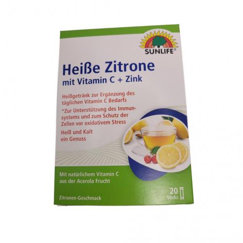 Sunlife Heisse Zitrone Sticks 20er