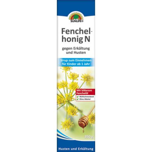 Sunlife Fenchelhonig 350g Flasche