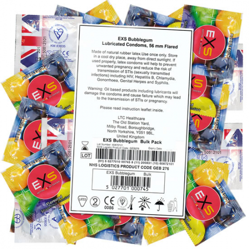 Impex EXS Bubblegum Rap 100er Packung Kondome 56mm  Verhtung Mixpack