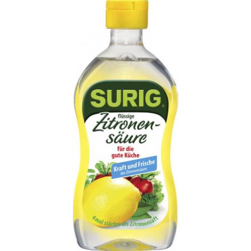 Surig flssige Zitronensure 20% 390ml Flasche