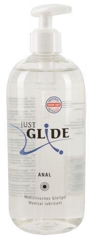 Just Glide Anal Transparent Wasserbasis Gleitmittel Gleitgel 500ml