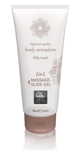 HOT Shiatsu Shiatsu Massage & Glide Gel 2in1 Silky Touch 200ml