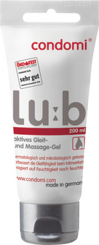 Condomi lu:b Aktives Gleit- und Massage-Gel Gleitgel Erotik 200ml