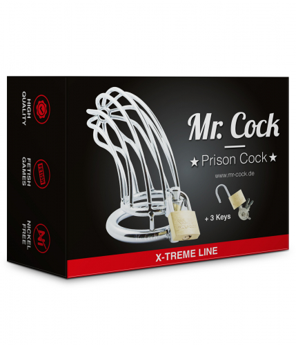 Mr.Cock Extreme Line Prison Cock Cage Ring 50mm