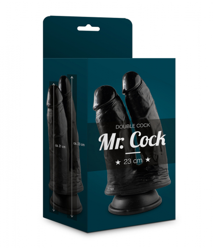 Mr. Cock Double Cock 23cm black