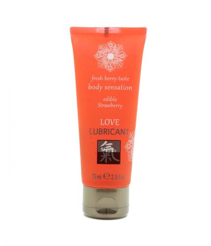 HOT Shiatsu Love Lubricant edible Strawberry 75ml