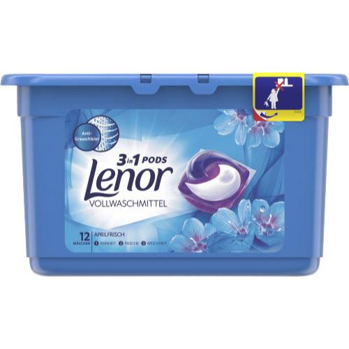 Lenor 3in1 Pods Aprilfrisch 12 Waschladungen Vollwaschmittel 