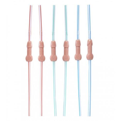 Widmann Set mit 6 WILLY Trinkhalmen, Hutgr��e: 0 - fo