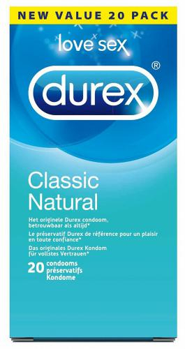 Durex Classic Natural 20 Stck - Farbe: Durchsichtig - Menge: 20Stck