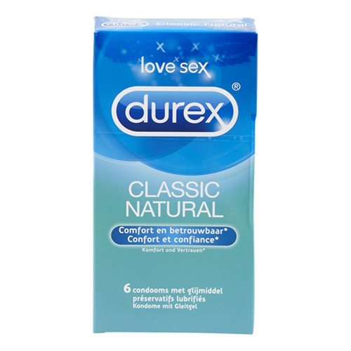 Durex Classic Natural 6 St�ck - Farbe: Durchsichtig - Menge: 6St�ck