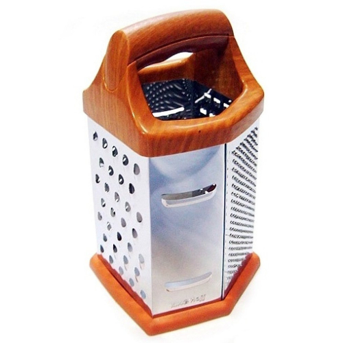 Kinghoff KINGHOFF Reibe mit 6 Kanten Kchenhelfer Edelstahlkombination