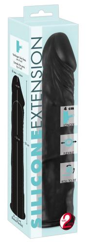You2Toys Silicone Extension - Farbe: schwarz