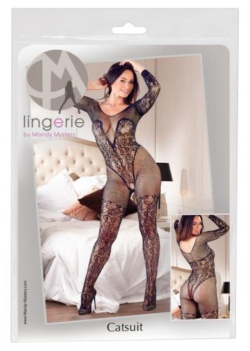 Mandy Mystery lingerie Catsuit - Farbe: schwarz - Größe: S-L