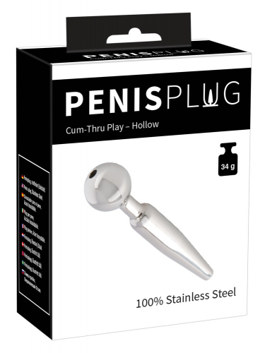 You2Toys Penisplug ?komm durch? - Farbe: silber