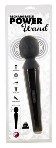 You2Toys Rechargeable Power Wand - Farbe: schwarz