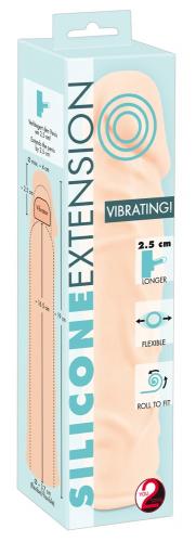 You2Toys Silicone Extension Vibrating - Farbe: hautfarben