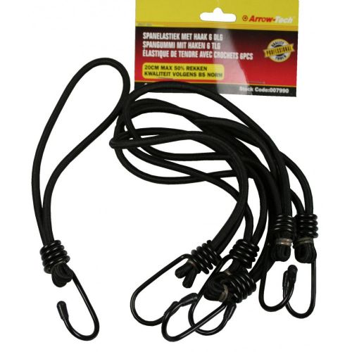 Arrow-Tec Stretch elastisch mit Haken 6 Stck
