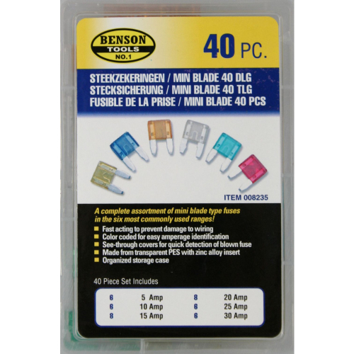 Benson Auto-Sicherung / Miniklinge 40 Stck