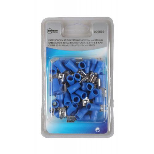 Benson Kabelschuh 50 Stck weiblich flach / 2,5mm => 6,3