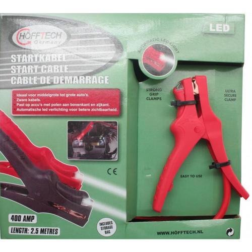 Hfftech Starterkabel 400 Ampere Profi + LED