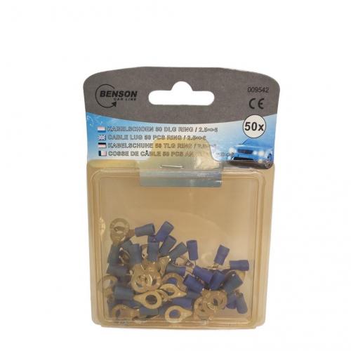 Benson Kabelschuh 50 Stck Ring / 2,5 => 6 blau