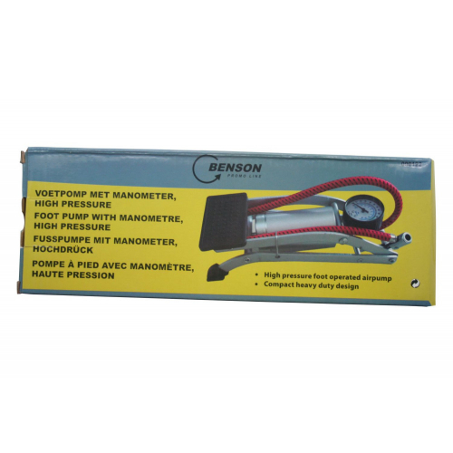 Benson Fupumpe mit Manometer, Hochdruck