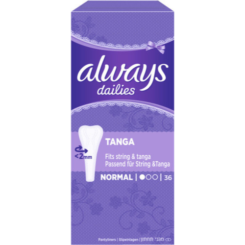 Always Ultra Always Dailies Slipeinlage Normal Damenbinde Tanga 36 Stck