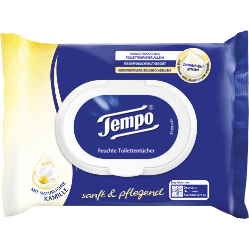 Tempo Toilettenpapier Feucht Sanft & Pflegend Nachfller 42 Tcher