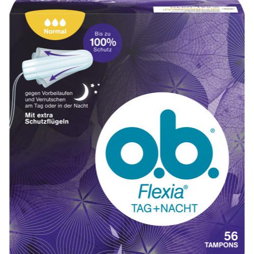 OB O.B. Flexia Tag + Nacht Normal Tampons 56 Stck