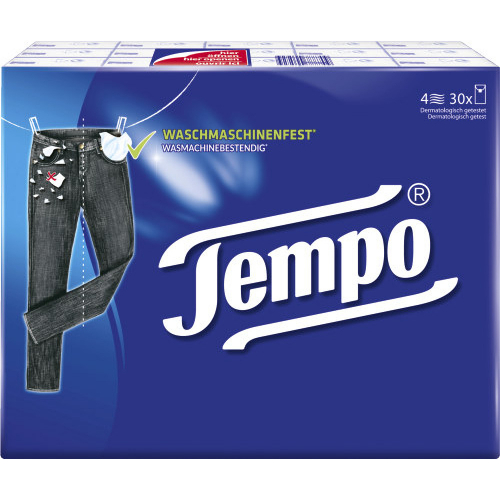 Tempo Taschentcher Taschentuch 30 x 10 Tcher 4-lagig
