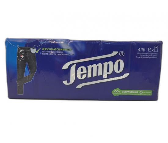 Tempo Taschentcher 15er 4-lagige Papiertcher
