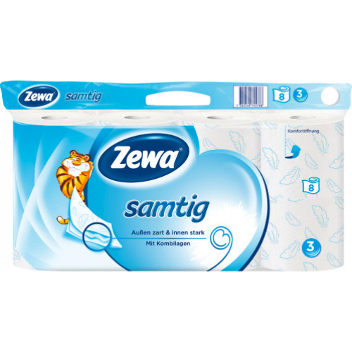 Zewa zewa samtig 3-lagig 8er